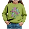 thumbnail image 1 of Zshosam Sweatshirts for Teens Trendy Sweatshirt Outfit Crewneck Pullover Baby Fall Clothes,Green 4 Years, 1 of 4