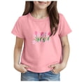 thumbnail image 1 of Zshosam T Shirt for Girls T-Shirt Toddler Boy Shirt Short Sleeve Raglan Kid Tee Top Size 2T 3T,(Pink 2-3 Years), 1 of 5
