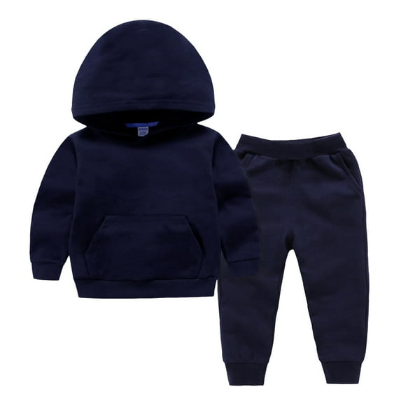 Zshosam Teen Boy Clothes Kids Boys Clothes Color Blocking Hoodie Sweatshirts and Pant 2Pcs Fall Outfits Set Size 8T 9T,(Navy 8-9 Years)