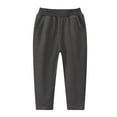 thumbnail image 1 of Zshosam Teen Boys Clothes Boy's Athletic Sweatpants Wide Leg Casual Fall Elastic Waist Baggy Pantss Size 2T 3T,(Dark Gray 2-3 Years), 1 of 3