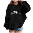 thumbnail image 1 of Zshosam Teen Girl Clothes Trendy Girls' Soft Long Sleeve Pullover Hoodie Sweatshirt Size 7T 8T,(Black 7-8 Years), 1 of 4