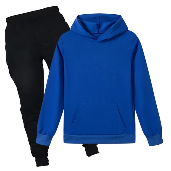 Zshosam Teen Girls Clothing Sets Toddler Boys or Girls Unisex Knit Hoodie and Active Pant, 2pc Outfit Set Size 5T 6T,(Dark Blue 5-6 Years)