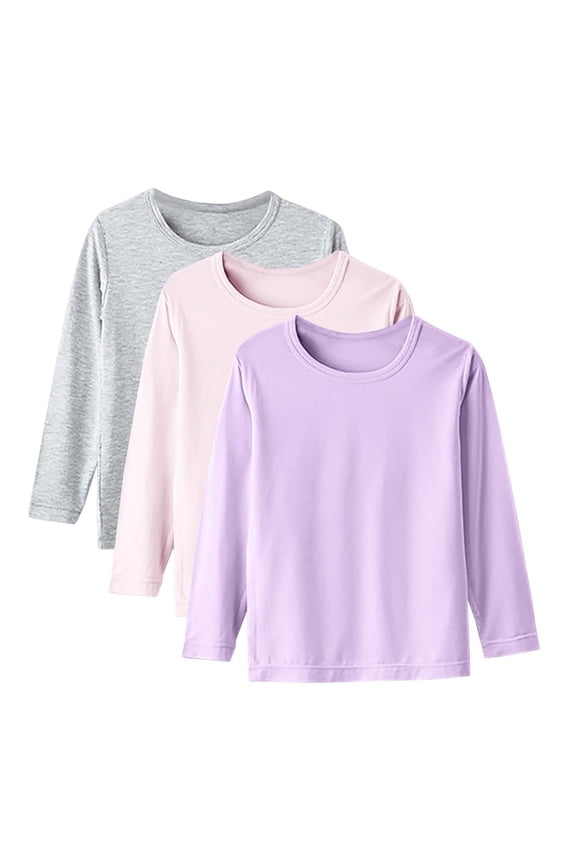 Teen Girls Long Sleeve Shirts Girls Tshirts Kids Long Sleeve Crewneck Shirts Fall Tops Tees Size 5T 6T,(D 5-6 Years)