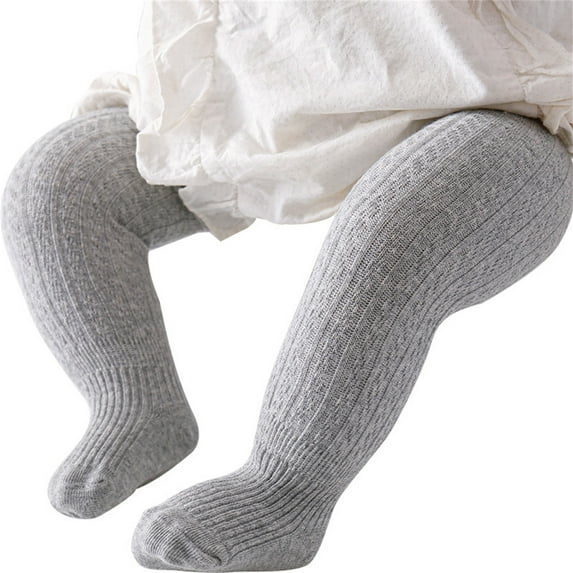 Zshosam Tights Kids Girls Baby Girls Tights Cable Knit Leggings Tights Pantyhose Infants Toddlers Size 0 6 Months,(Grey 0-6 Months)