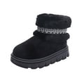 thumbnail image 1 of Zshosam Toddler Boots Boys & Girls Mid Calf Water-Resistant Winter Snow Boots for Toddler/Little/Big Kid Size 9,(Black Toddler 9), 1 of 7