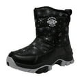 thumbnail image 1 of Zshosam Toddler Boots Kids Snow Boots for Boys Girls Toddler Winter Outdoor Boots Waterproof with Lined Size 13.5,(Black Little Kids 13.5), 1 of 9