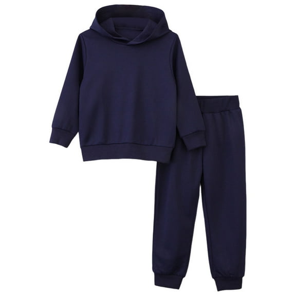 Zshosam Toddler Boy Clothes Fall Boy's Tracksuit Pullover Hoodie Jogging Pants Set 2 Pieces Sweatsuit Size 4T 5T,(4-5 Years Navy)