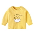 thumbnail image 1 of Zshosam Toddler Boy Fall Clothes Long Sleeve Tops for Baby for Boys, Girls, Unisex Size 3T 4T,(Yellow 3-4 Years), 1 of 3