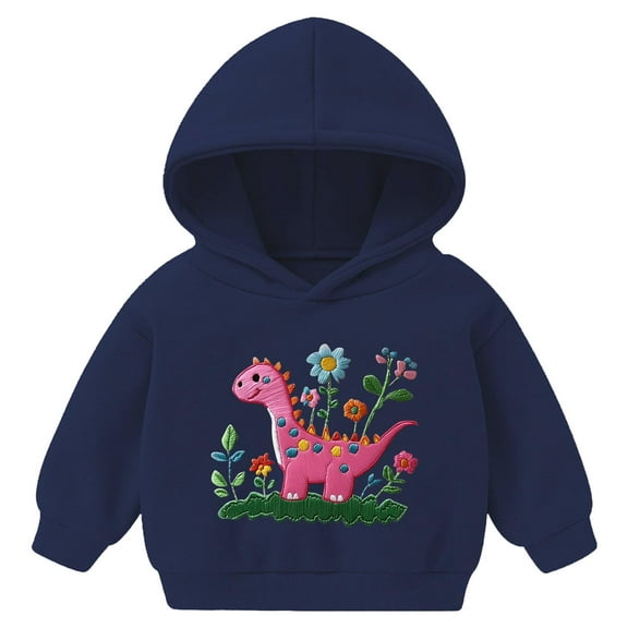 Zshosam Toddler Boy Hoodies Boys Toddler Pullover Hoodie Kids Long Sleeve Sweatshirts Size 5T 6T,(Navy 5-6 Years)