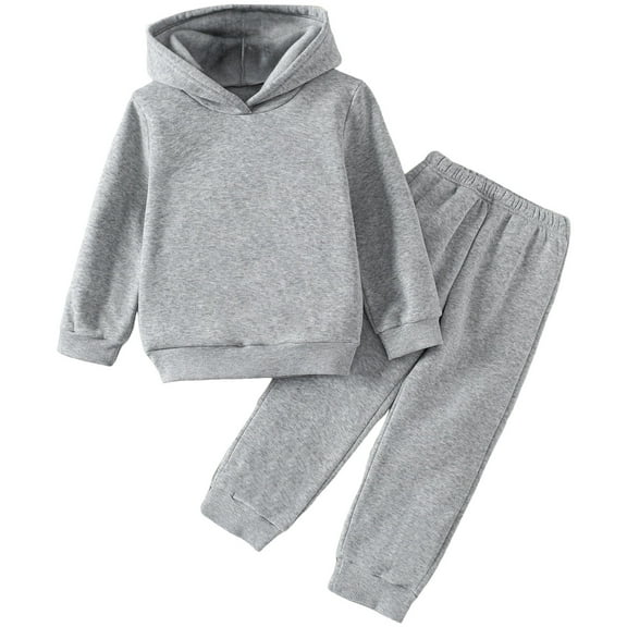 Zshosam Toddler Boy Outfits Toddler Baby Boy Outfit Long Sleeve Hoodie Sweatshirt Jogger Pants 2Pcs Fall Outfits Size 2T 3T,(Grey 2-3 Years)