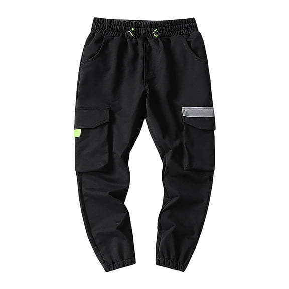 Zshosam Toddler Boys Jogger Pants Boys Sweatpants Joggers, Slim Fit for Relax Fit Size 4T 5T,(Black 4-5 Years)