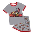 thumbnail image 1 of Zshosam Toddler Boys Outfits Boys 2 Piece Outfits Short Sleeve T-shirt and Shorts Summer Casual Clothes Size 11T 12T,(Grey 11-12 Years), 1 of 5