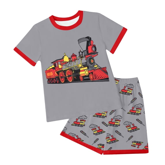 Zshosam Toddler Boys Outfits Boys 2 Piece Outfits Short Sleeve T-shirt and Shorts Summer Casual Clothes Size 11T 12T,(Grey 11-12 Years)
