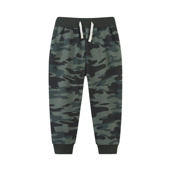 Zshosam Toddler Boys Sweatpants Boys Lightweight Jogger Pants Youth Kids Active Athletic Pants Size 6T 7T,(Dark Green 6-7 Years)