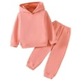 thumbnail image 1 of Zshosam Toddler Fall Clothes Boy Toddler Baby Boy Outfits Hoodie Sweatshirts Jeans Clothes Set Fall Winter Size 3T 4T,(Pink 3-4 Years), 1 of 8