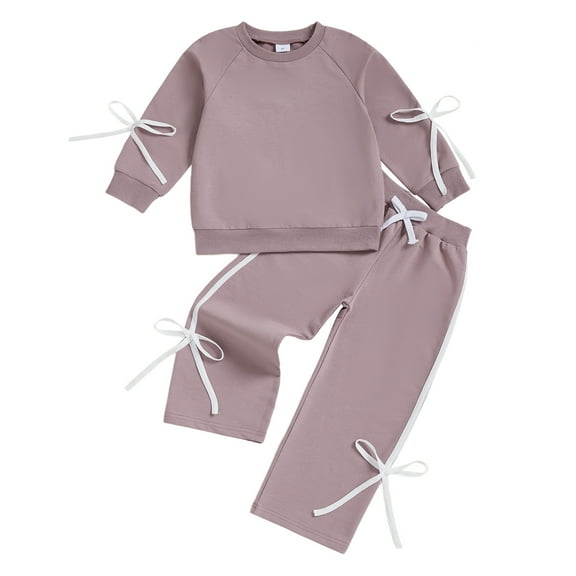 Zshosam Toddler Girl Clothes Girls' Clothing Sets Long Sleeve Shirts and Pants Girls Clothes 2 Piece Fall Outfits Size 2T 3T,(Purple 2-3 Years)