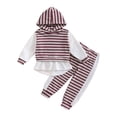 thumbnail image 1 of Zshosam Toddler Girl Fall Outfits Girls Fall Winter Outfits 2 Piece Clothing Set Pocketed Hoodies Sweatpants Kid Sweatsuit Jogger Set Size 5T 6T,(Red 5-6 Years), 1 of 8
