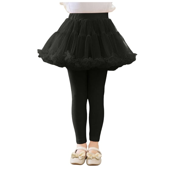 Zshosam Toddler Girl Pants Girls Fleece Lined Leggings Winter Warm Soft Thermal Pants Full Length for Kids Cold Weather Size 2T 3T,(Black 2-3 Years)