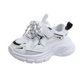 thumbnail image 1 of Zshosam Toddler Girl Sneakers with Flexible Sole Toddler Shoes Zero Drop Sneakers for Toddler/Little Kid Barefoot Slip On Tennis Shoes for Kids Boys Girls Size 8.5,(White Toddler 8.5), 1 of 8