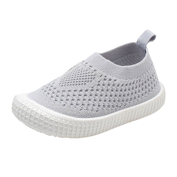 Zshosam Toddler Girl Tennis Shoes Kids Girls Sneakers Sole Shoes Lightweight Walking Shoes for Girls Size 4.5,(Grey Toddler 4.5)