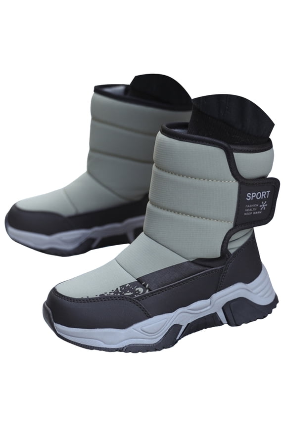 Toddler Girl Winter Shoes Girls Boots Ankle Boot for Girls Warm Lightweight Winter Boot with Zipper Size 4,(AG Big Kids 4)