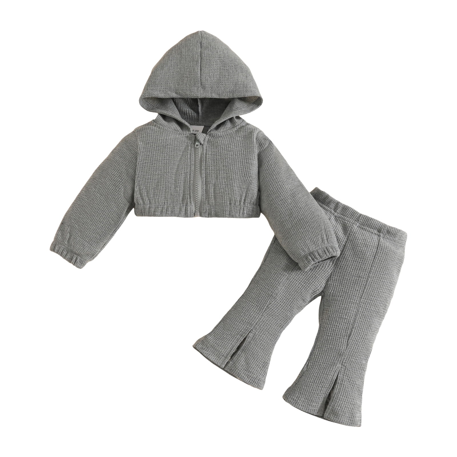 Zshosam Toddler Girls Clothes Sets Little Girls Pullover Hoodie and Leggings Outfit Set Infant to Big Kid Size 18 24 Months,(Dark Gray 18-24 Months)
