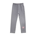thumbnail image 1 of Zshosam Toddler Girls Leggings Toddler Baby Girls Winter Fleece Lined Leggings Knit Thick Warm Full Length Tights Basic Pants Size 9T 10T,(Silver 9-10 Years), 1 of 4