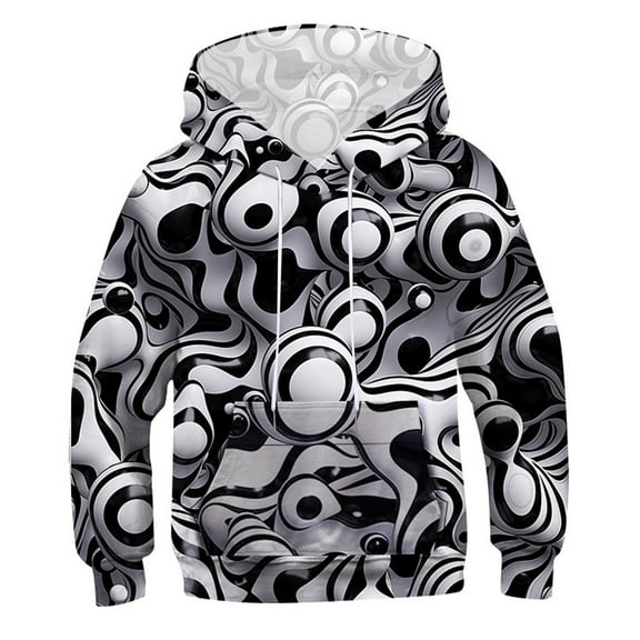 Zshosam Toddler Hoodies Boys Boys and Toddlers' Pullover Sweatshirt Hoodies Size 8T 10T,(Black 8-10 Years)