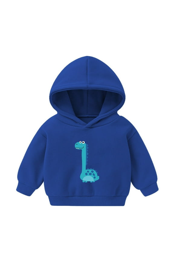 Toddler Kid Boy Girl Solid Casual Pocket Hoodie Sweatershirt Pullover(Blue,12-18 Months)