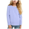 thumbnail image 1 of Zshosam Toddler Long Sleeve Shirt Toddler Boys Long Sleeve T-Shirts Casual Crewneck Graphic Shirt Kids Tee Tops Size 2T 3T,(Light Purple 2-3 Years), 1 of 7