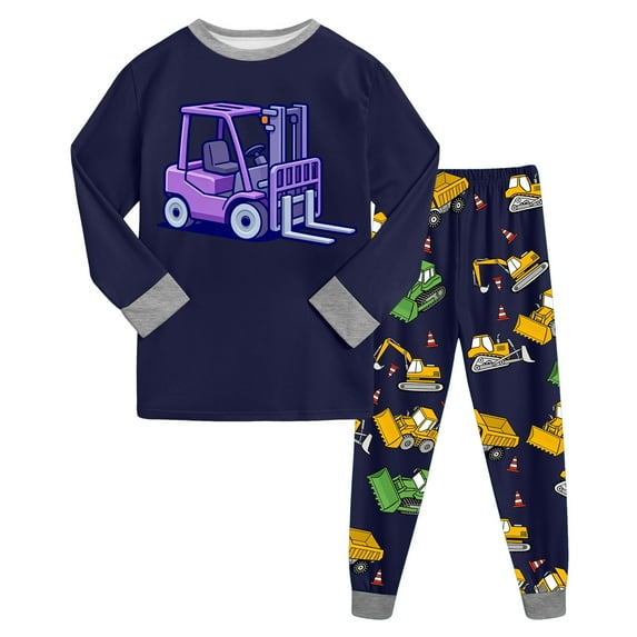 Zshosam Toddler Pajamas Boys Kids Boys Girls Toddler Solid Daily Pyjamas Sleepwear Set Basic Size 3T 4T,(Purple 3-4 Years)