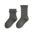 thumbnail image 1 of Zshosam Toddler Socks Girls Boys Crew Socks Seamless Kids Socks Cotton School Socks(Green,1-3 years), 1 of 5
