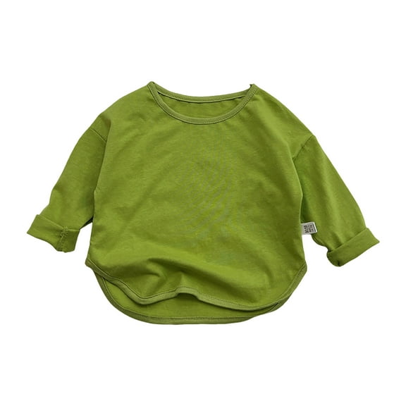 Zshosam Toddler Tshirt Girls Girls Long Sleeve T Shirts Casual Tunic Tops Kids Fall Pullover Graphic Tee Size 3T 4T,(Green 3-4 Years)
