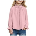 thumbnail image 1 of Zshosam Tshirt for Girls Girls Long Sleeve Shirts Basic Shirts Fall Cute Shirt Trendy Kids Crew Neck Tee Shirts Girls Tops Girls Clothes Size 7T 8T,(Pink 7-8 Years), 1 of 8