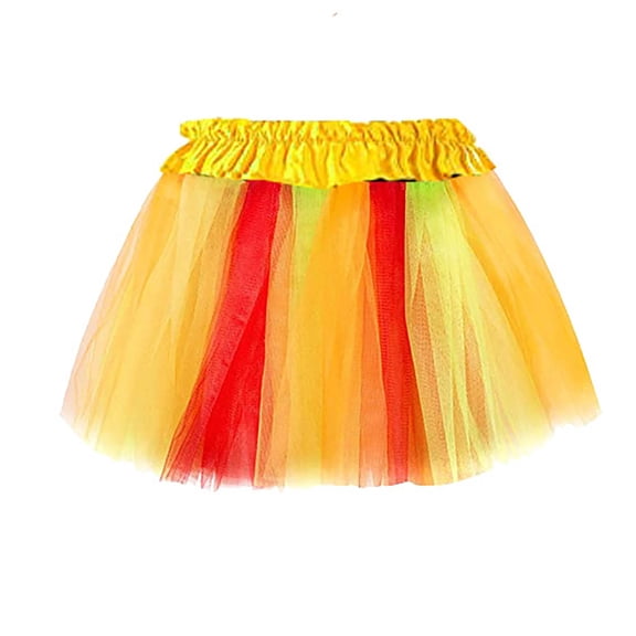 Zshosam Tutu Girls Skirt Infant Toddler Baby Girls Super Soft Fluffy Tutu Skirt with Diaper Cover Size 2T 8T,(Yellow 2-8 Years)