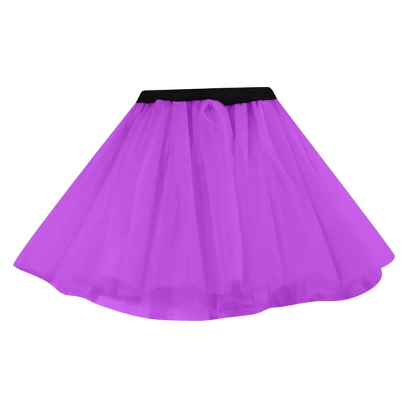 Zshosam Tutu Skirt Toddler Girls Layered Tutu Skirt Sparkling Sequin Tulle Dance Skirts (Purple,3-8 Years)
