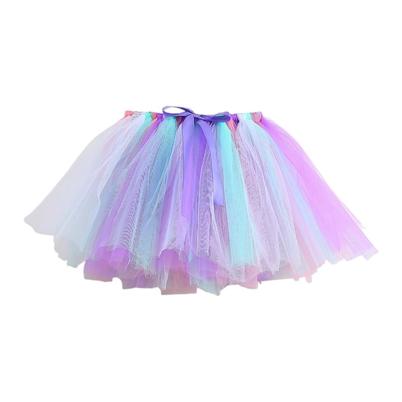 Zshosam Tutu Skort for Girls GirlsTutu Skirt Princess Ballet Dance Tutu Skort Layered Tutu Size 2T 4T,(Purple 2-4 Years)