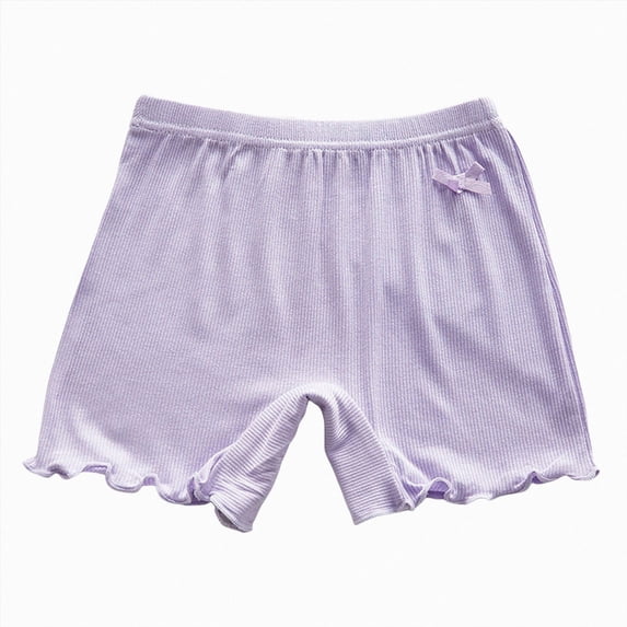 Zshosam Underwear for Girls Girls' Student Underwear Girls' Breathable Mid Waist Student Briefs Base Shorts Full Crotch Size 5T 6T,(Purple 5-6 Years)