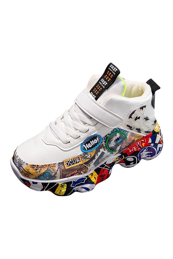 Walking Shoes for Boys Boys Sneakers Little Kids Toddler Shoes Causal Walking Shoes Size 11,(White Little Kids 11)
