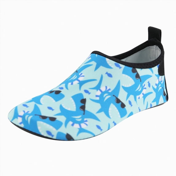 Zshosam Water Shoes Toddler Girl Kids Water Shoes Running Barefoot Skin Aqua Socks Summer Beach Pool Shoe for Baby Boys Girls Infant Size 10.5,(Blue Little Kids 10.5)