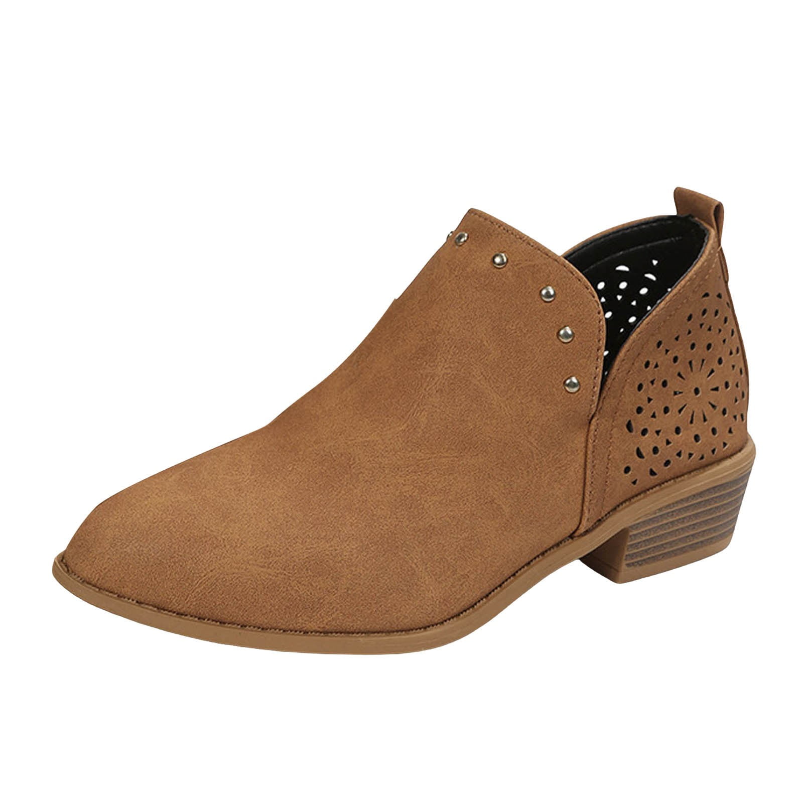 Zshosam Women Single Casual Shoes Hollow-out Low Heel Cutout