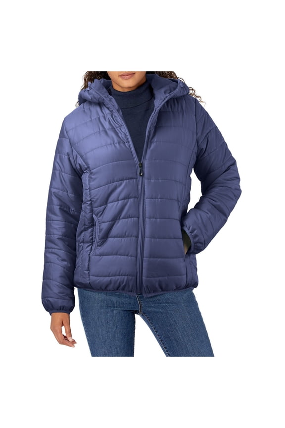 Women's Ultra-Light REAL DOWN Jacket Packable Puffer Coat(Navy,M)