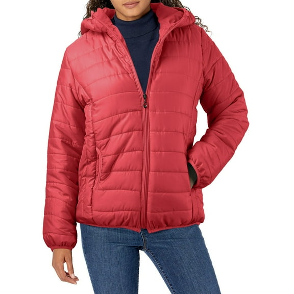 Zshosam Women's Ultra-Light REAL DOWN Jacket Packable Puffer Coat(Red,M)