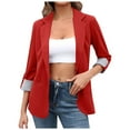 thumbnail image 1 of Zshosam Womens Blazers for Women Casual Open Front Suit Blazer Jackets with Pockets(Red,XXL), 1 of 6