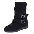 thumbnail image 1 of Zshosam Womens Boots Women's Mid Calf Fashion Winter Snow Boot for Women(Black,39), 1 of 2