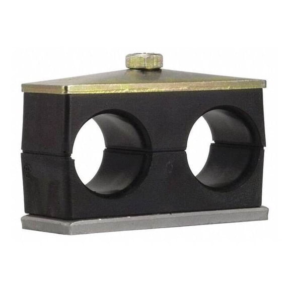 Beta Clamp, Smoothie Twin, 5/8 in Hose, Steel Clamp, Poly Cushion, Weld-On