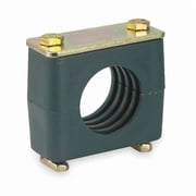 Vibration Dampening Beta Clamp, Single, 3/4 in Tube, Steel Clamp, Poly Cushion, Rail Mount
