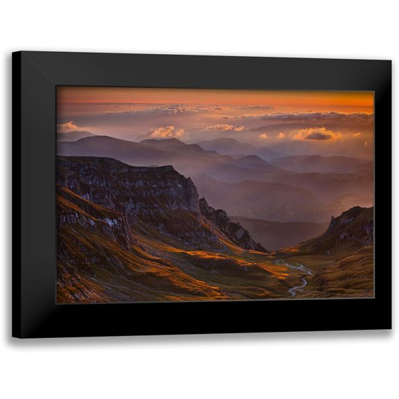 Zsolt Andras, Szabo 24x17 Black Modern Framed Museum Art Print Titled - Vantage Point