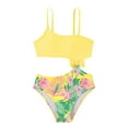thumbnail image 1 of Zszcpp Baby Girl Bathing Suits Tankinis Fruit Floral Print Holiday Refreshing Thin Swimming Spaghetti Strap Swimsuit Sets Swimwear, 1 of 5
