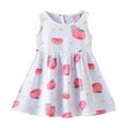 thumbnail image 1 of Zszcpp Baby Girl Newborn Dresses Cotton A-Line Sleeveless Stylsih Comfort Floral Printing Beach Casual Dresses, 1 of 3